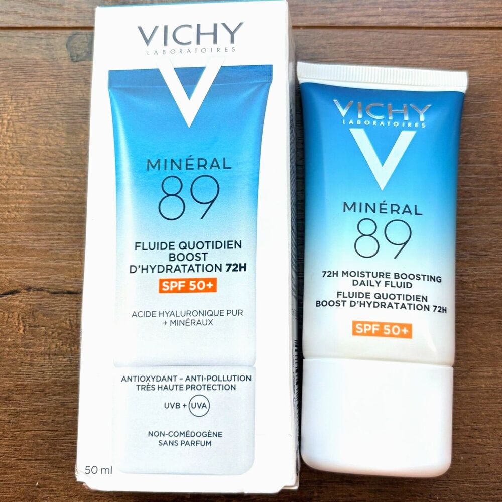 Vichy Mineral 89 72H Daily Fluid SPF 50+ 50mL French/European Formula NEW
